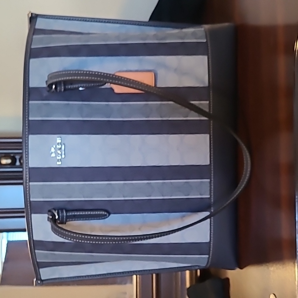 Blue large Coach Tote purse